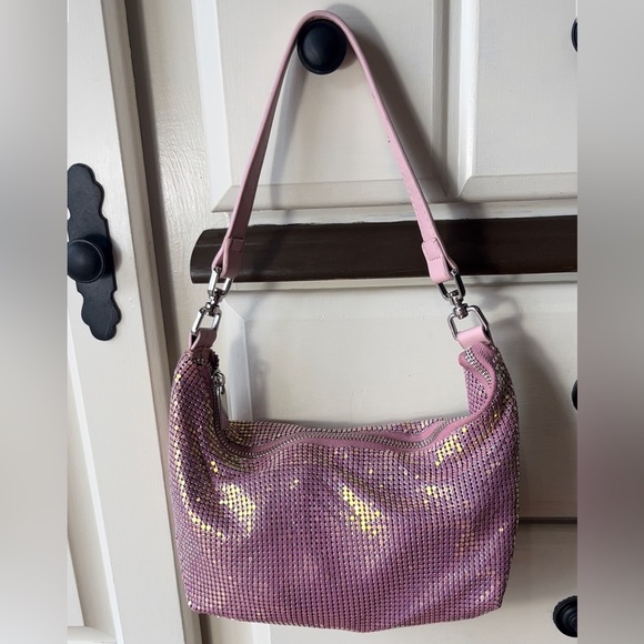 Urban Outfitters Handbags - Urban Outfitters Pink Sequined Mini Shoulder Bag